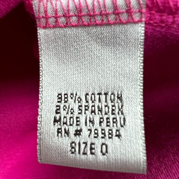 Chico’s Pink V-Neck Short Sleeve Top Size 0 Cotton Spandex - Picture 4 of 5